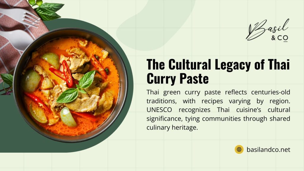 A bowl of tom yum soup with shrimp and lemongrass, with text on its sour-spicy flavors, highlighting the tom yum soup.